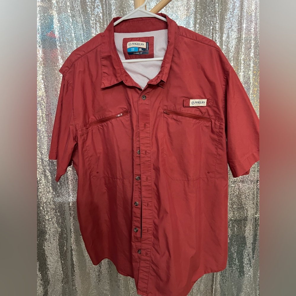 Magellan Classic Fit Shirt Fish Gear. XXL